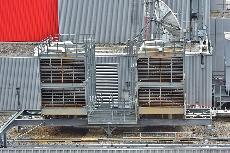 An industrial cooling installation.